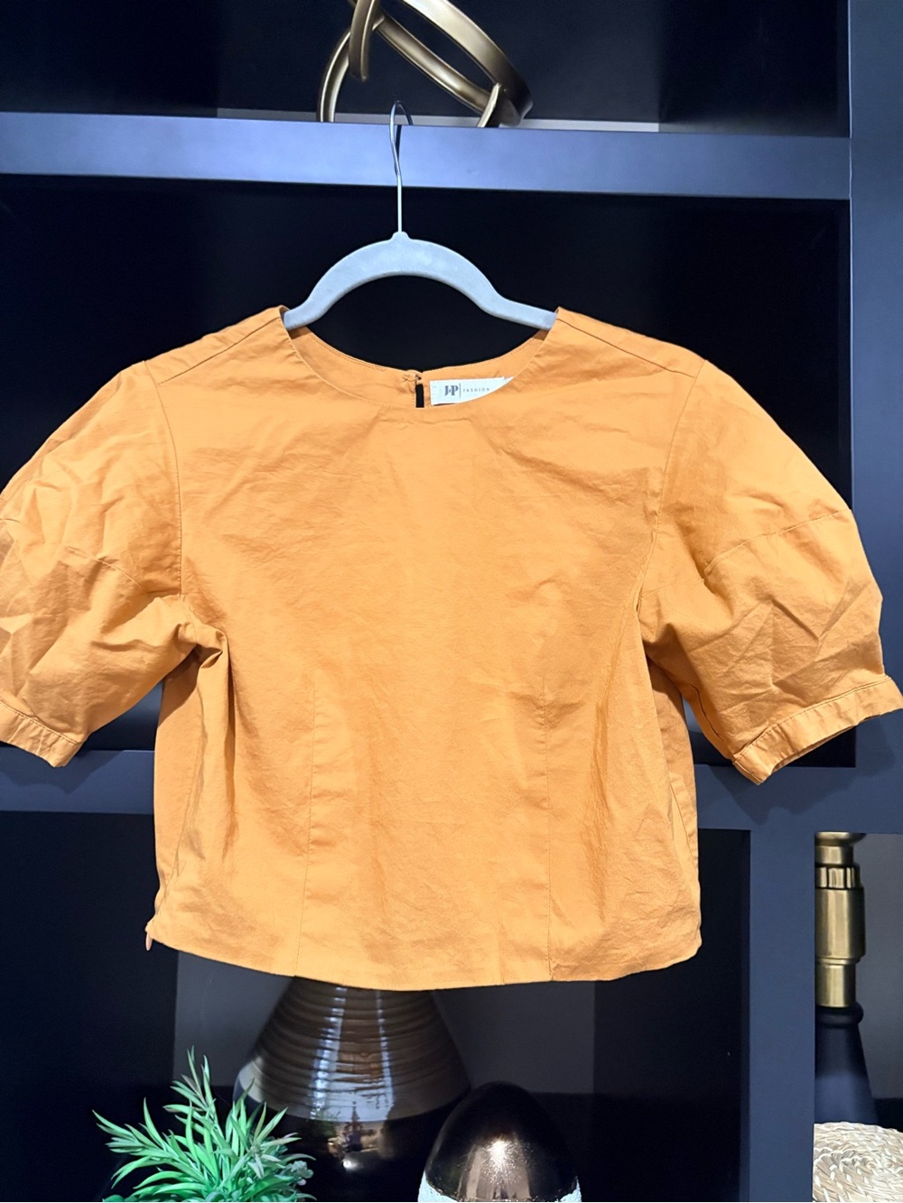 Girls' Mustard Short-Sleeve Top